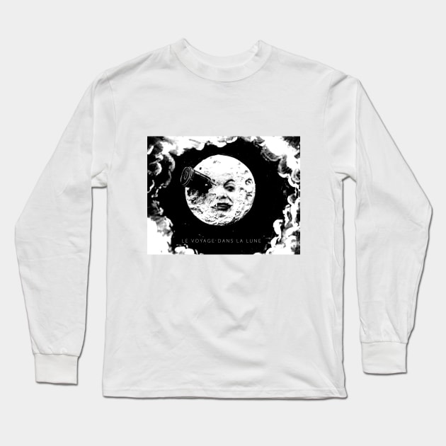 Le voyage dans la lune Long Sleeve T-Shirt by dimanch